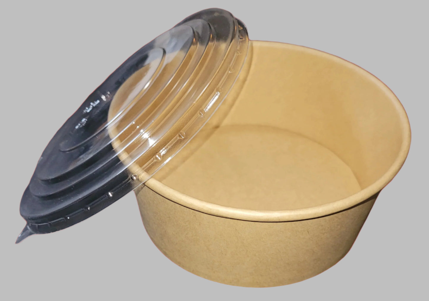 Round Kraft Paper Salad Bowl 38oz - SET