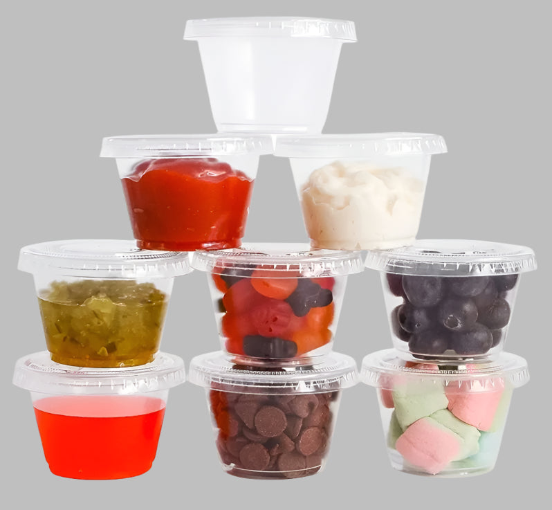 1oz Portion Cups with Lids - 2500 sets