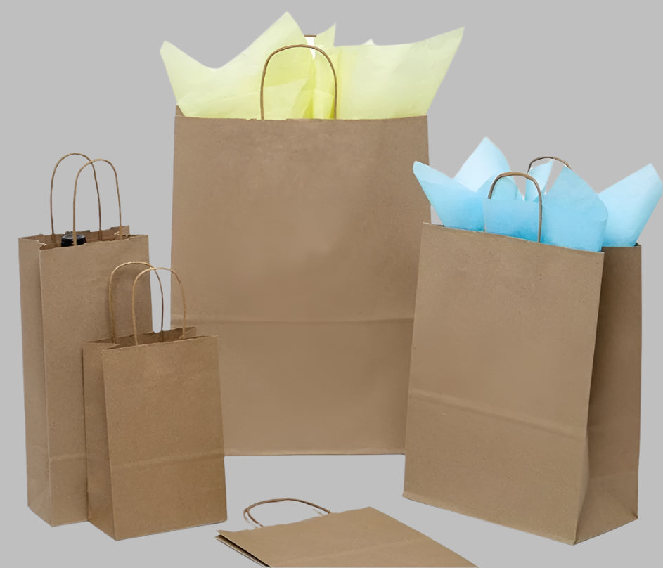 Kraft Paper Bags 8"x5"x11"