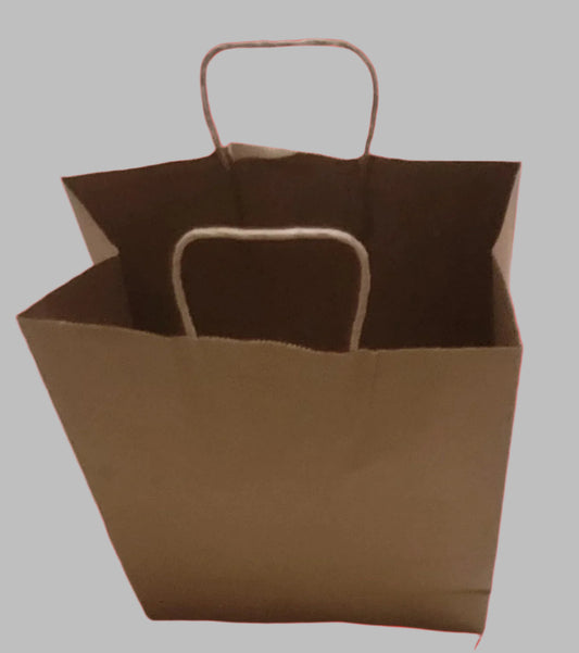 Kraft Paper Bags-Twisted Handle-10"x5"x13