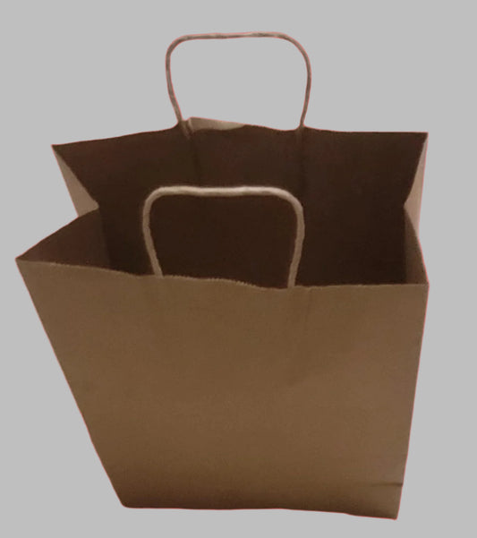 Kraft Paper Bags-Twisted Handle-10"x6.5"x13"